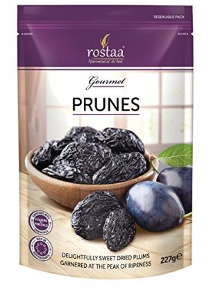 Picture of Rostaa Dried Pitted Prunes (Gluten Free, Non-GMO & Vegan) (227g (Pack Of 1))
