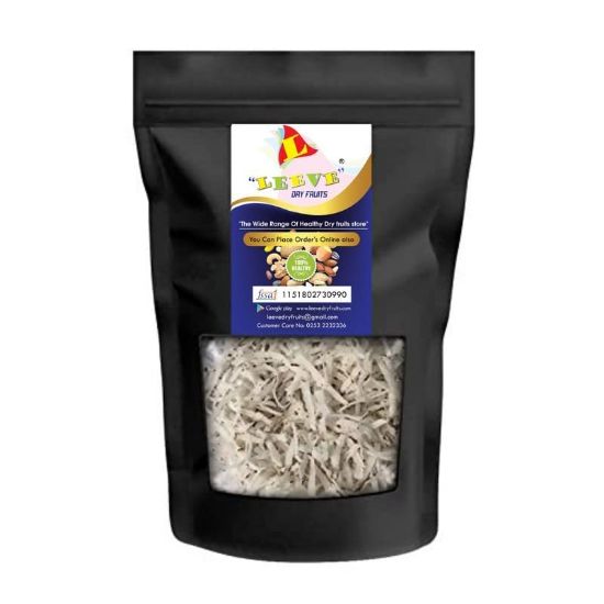 Picture of Leeve Dry Fruits Brand Fresh Grated Dried Coconut 1 KG Pack | Dry Copra Sali | Nariyal Flakes
