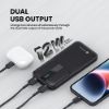 Picture of Portronics Power E 10K 10000 mAh,2.4A 12w Slim Power Bank with Dual USB Output Port for iPhone, Anrdoid & Other Devices.(Black)