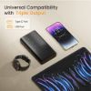 Picture of Ambrane 20000mAh Power Bank with 20W Fast Charging, Triple Output, Power Delivery, Type C Input, Made in India, Multi-Layer Protection, Li-Polymer + Type C Cable (Stylo-20k, Black)