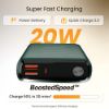 Picture of Ambrane 20000mAh Power Bank, 20W Fast Charging, Triple Output, Type C PD (Input & Output), Quick Charge, Li-Polymer, Multi-Layer Protection for iPhone, Smartphones & Other Devices (Stylo 20K, Green)