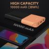 Picture of Duracell Power Bank 10000 mAh, Portable Charger, USB C/Micro USB Input, USB A/USB C Output, Fast Charge Technology, 22.5W Power Delivery for Smartphones, Tablets, Headphones and USB-Powered Devices