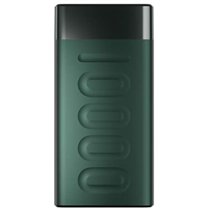 Picture of Ambrane 10000mAh Slim Power Bank, 20W Fast Charging, Dual Output, Type C PD (Input & Output), Quick Charge, Li-Polymer, Multi-Layer Protection for iPhone, Anrdoid & Other Devices (Stylo 10K, Green)