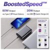 Picture of Ambrane 60W Fast Charging Powerbank for MacBook, Type C Laptop & Mobile Charging, Lithium Ion Battery, Metallic Body, Triple Output, Power Delivery & Quick Charge (Powerlit Boost, Black)
