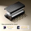 Picture of Ambrane 20000mAh Power Bank with 20W Fast Charging, Triple Output, Power Delivery, Type C Input, Made in India, Multi-Layer Protection, Li-Polymer + Type C Cable (Stylo-20k, Black)