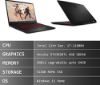 Picture of MSI Katana GF76, Intel 11th Gen. i7-11800H, 43CM FHD 144Hz Gaming Laptop (16GB/512GB NVMe SSD/Windows 11 Home/Nvidia RTX3050Ti 4GB GDDR6/Black/2.6Kg), 11UD-849IN