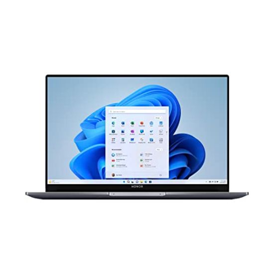 Picture of Honor MagicBook 14, AMD Ryzen 5 5500U 14-inch (35.56 cm) FHD IPS Anti-Glare Thin and Light Laptop (16GB/512GB PCIe SSD/Windows 11/Fingerprint Login/Metal Body/Backlit KB/1.38Kg), Gray, NobelM-WFQ9AHNE