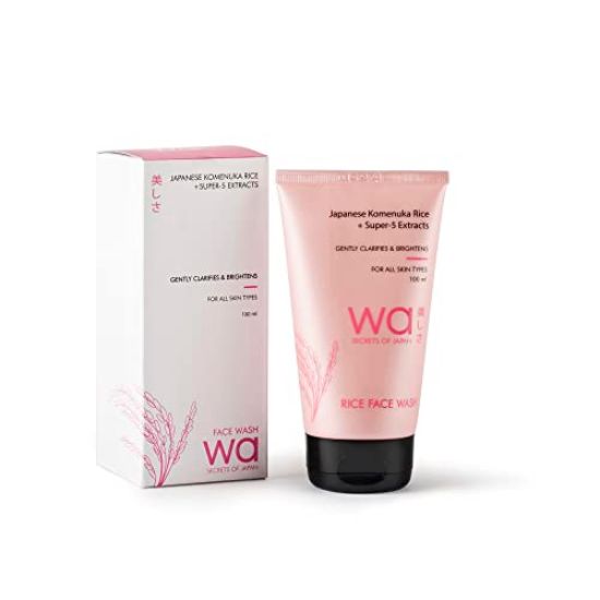 Picture of Wa - Japan | Komenuka Rice Face Wash | Clarifies & Brightens | Rice Extract Sourced from Japan | Parabens, Silicones, Sulphates Free | All-Skin types | 100ml