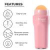Picture of Milagro Beauty Oil Absorbing Volcanic Face Roller, Reusable Facial Skincare Tool for At-Home & On-the-go Oily Skin Care Mini Massage (Pink)