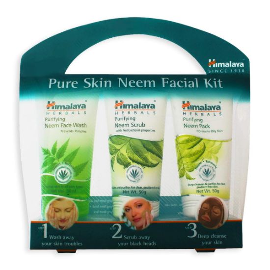 Picture of Himalaya Pure Skin Neem Facial Kit (Facewash 50ml, Scrub 50g & Face Pack 50g)